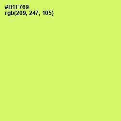 #D1F769 - Sulu Color Image