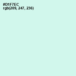 #D1F7EC - Granny Apple Color Image