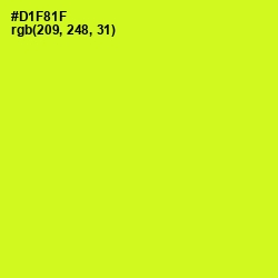#D1F81F - Las Palmas Color Image