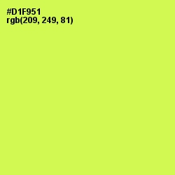 #D1F951 - Starship Color Image