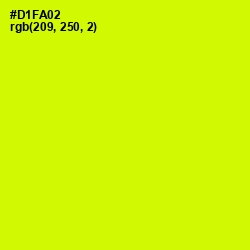 #D1FA02 - Chartreuse Yellow Color Image