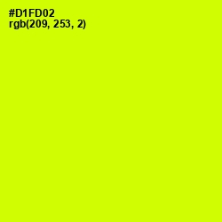 #D1FD02 - Chartreuse Yellow Color Image