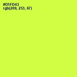 #D1FD43 - Starship Color Image