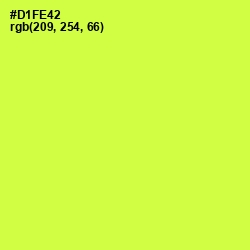 #D1FE42 - Starship Color Image