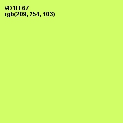 #D1FE67 - Sulu Color Image
