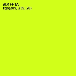 #D1FF1A - Electric Lime Color Image
