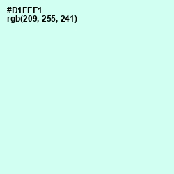 #D1FFF1 - Foam Color Image