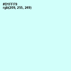 #D1FFF9 - Foam Color Image