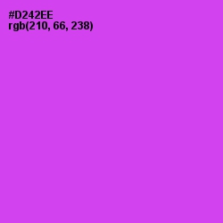 #D242EE - Fuchsia Pink Color Image