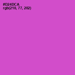#D24DCA - Fuchsia Pink Color Image