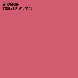 #D25B6F - Cranberry Color Image