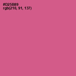 #D25B89 - Mulberry Color Image