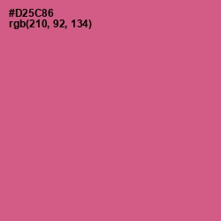 #D25C86 - Mulberry Color Image