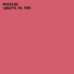 #D25E6D - Cranberry Color Image