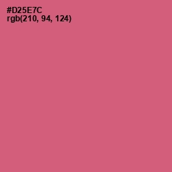 #D25E7C - Cranberry Color Image