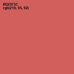 #D25F5C - Chestnut Rose Color Image