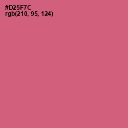 #D25F7C - Cranberry Color Image