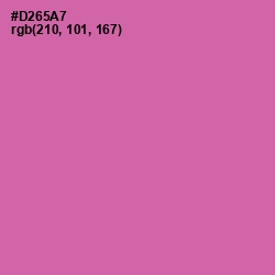 #D265A7 - Hopbush Color Image