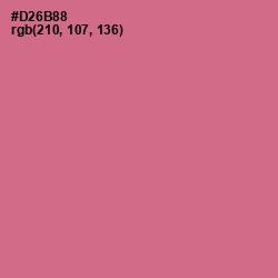 #D26B88 - Charm Color Image