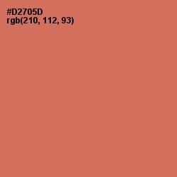 #D2705D - Raw Sienna Color Image