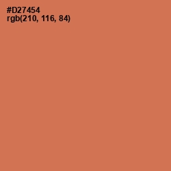 #D27454 - Raw Sienna Color Image