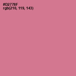 #D2778F - Charm Color Image