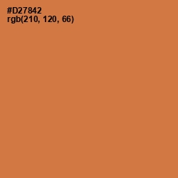 #D27842 - Raw Sienna Color Image