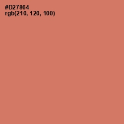 #D27864 - Japonica Color Image