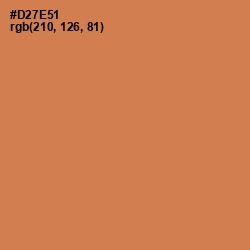 #D27E51 - Raw Sienna Color Image