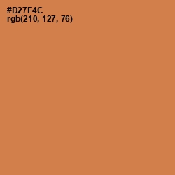 #D27F4C - Raw Sienna Color Image
