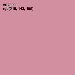 #D28F9F - Puce Color Image