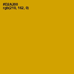 #D2A200 - Buddha Gold Color Image