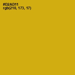 #D2AD11 - Galliano Color Image