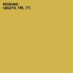 #D2B44D - Turmeric Color Image