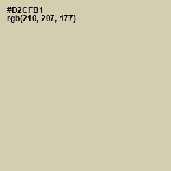 #D2CFB1 - Soft Amber Color Image