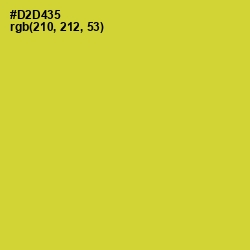 #D2D435 - Pear Color Image