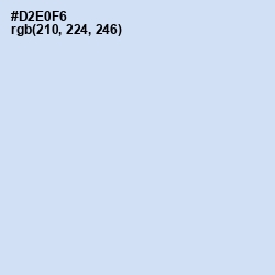 #D2E0F6 - Hawkes Blue Color Image