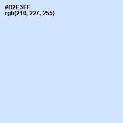 #D2E3FF - Hawkes Blue Color Image