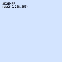 #D2E4FF - Hawkes Blue Color Image