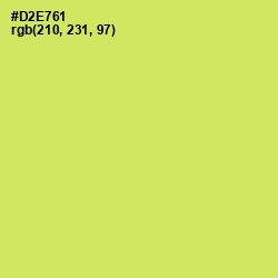 #D2E761 - Yellow Green Color Image