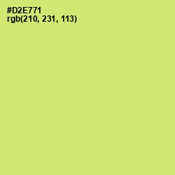 #D2E771 - Yellow Green Color Image