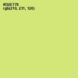 #D2E778 - Yellow Green Color Image