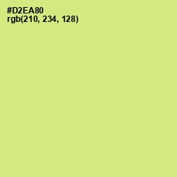 #D2EA80 - Mindaro Color Image