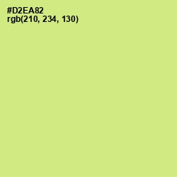 #D2EA82 - Mindaro Color Image