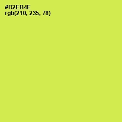 #D2EB4E - Wattle Color Image