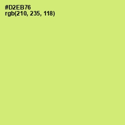 #D2EB76 - Yellow Green Color Image