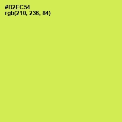 #D2EC54 - Wattle Color Image