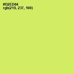 #D2ED64 - Yellow Green Color Image