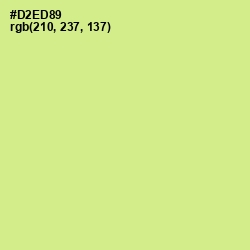 #D2ED89 - Mindaro Color Image