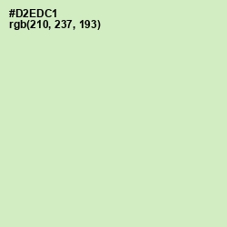 #D2EDC1 - Beryl Green Color Image